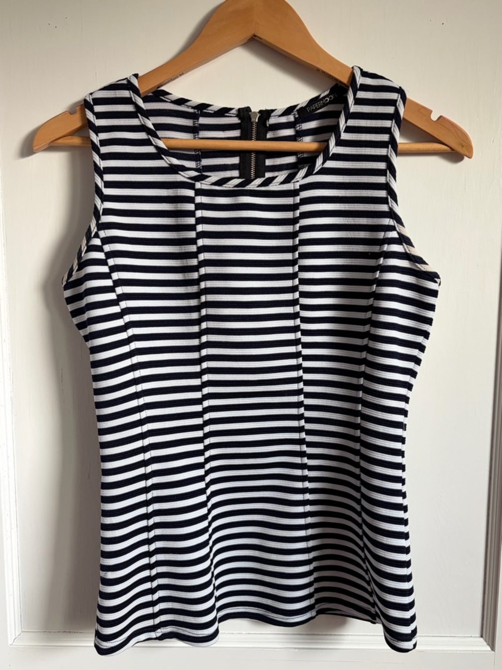 Papermoon Navy & White Striped Tank